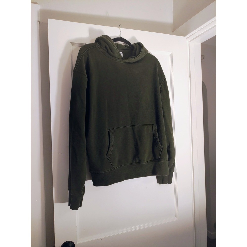 Old Navy XL Olive Green Oversized Pullover Hoodie Sweatshirt Cozy Casual